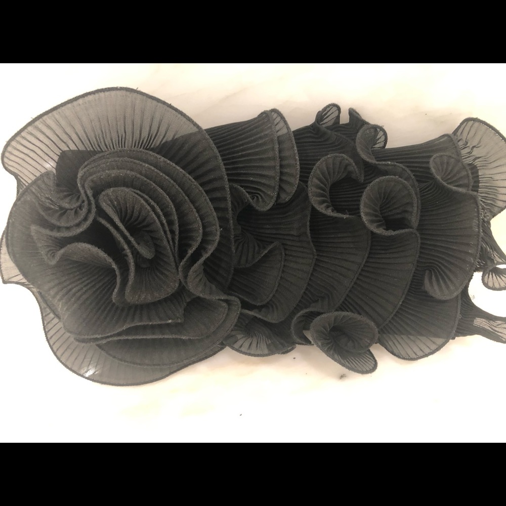 Evening flowery designer bag